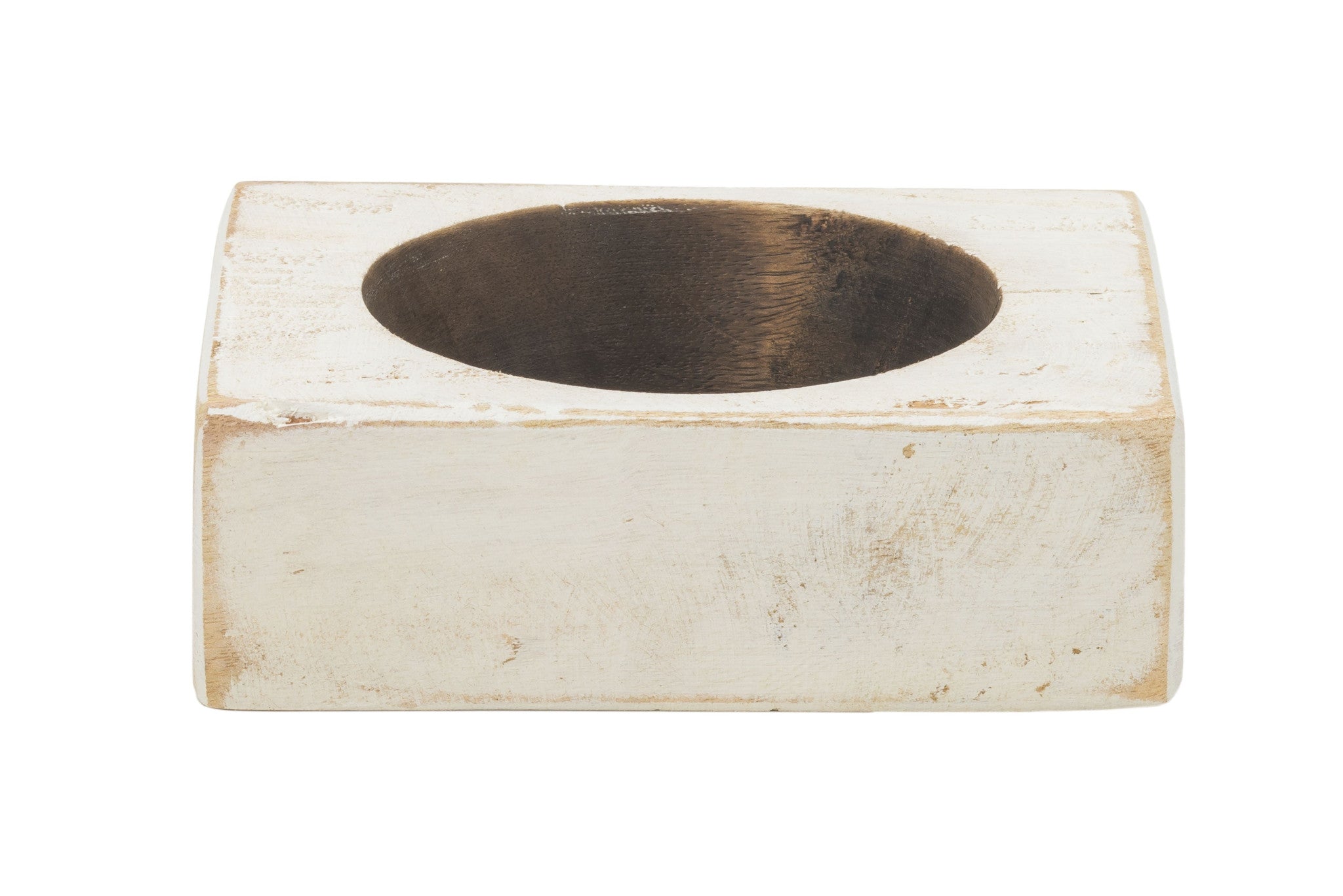 4" Wide Pillar Tabletop Pillar Candle Holder-2