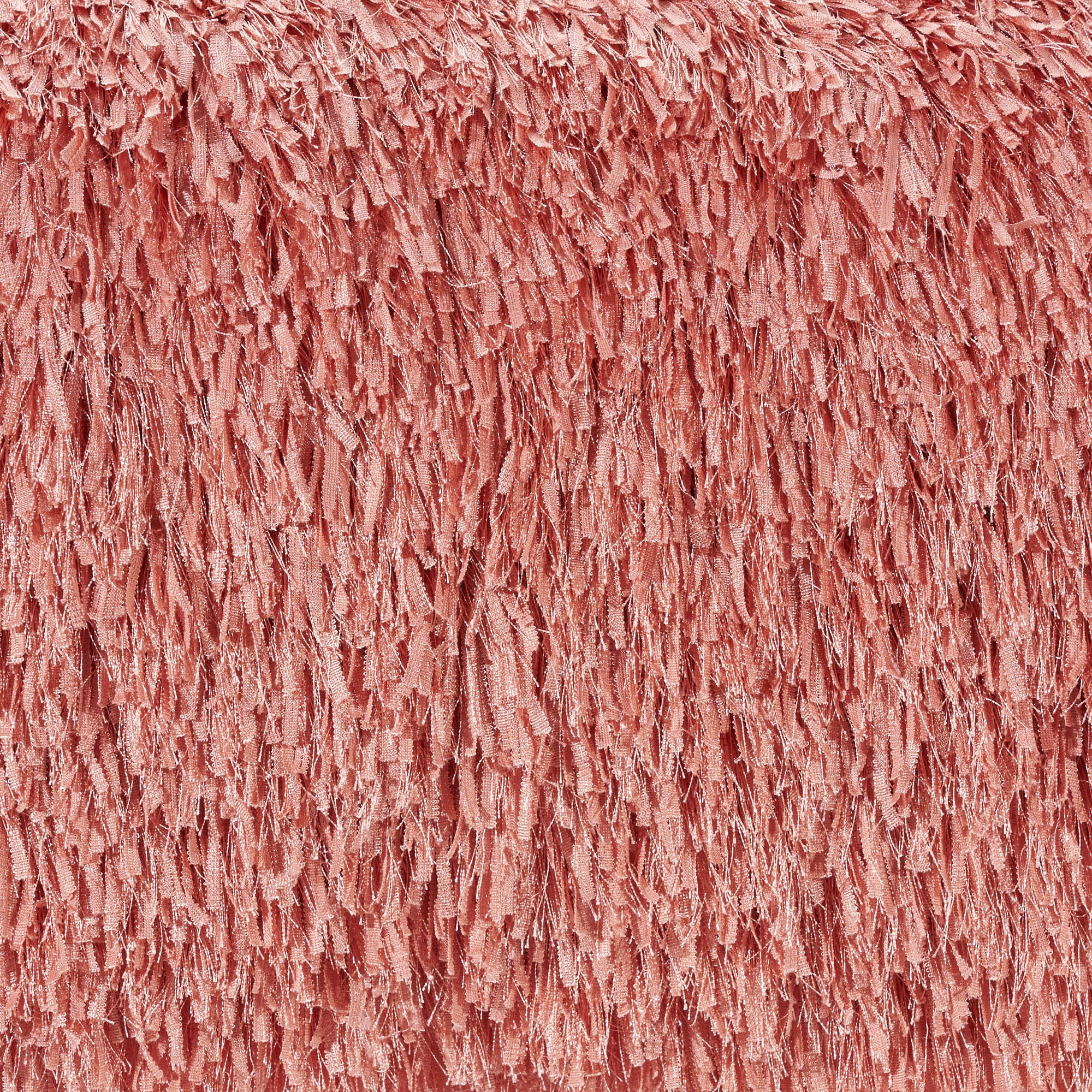 14" X 24" Coral Shag Lumbar Throw Pillow-7