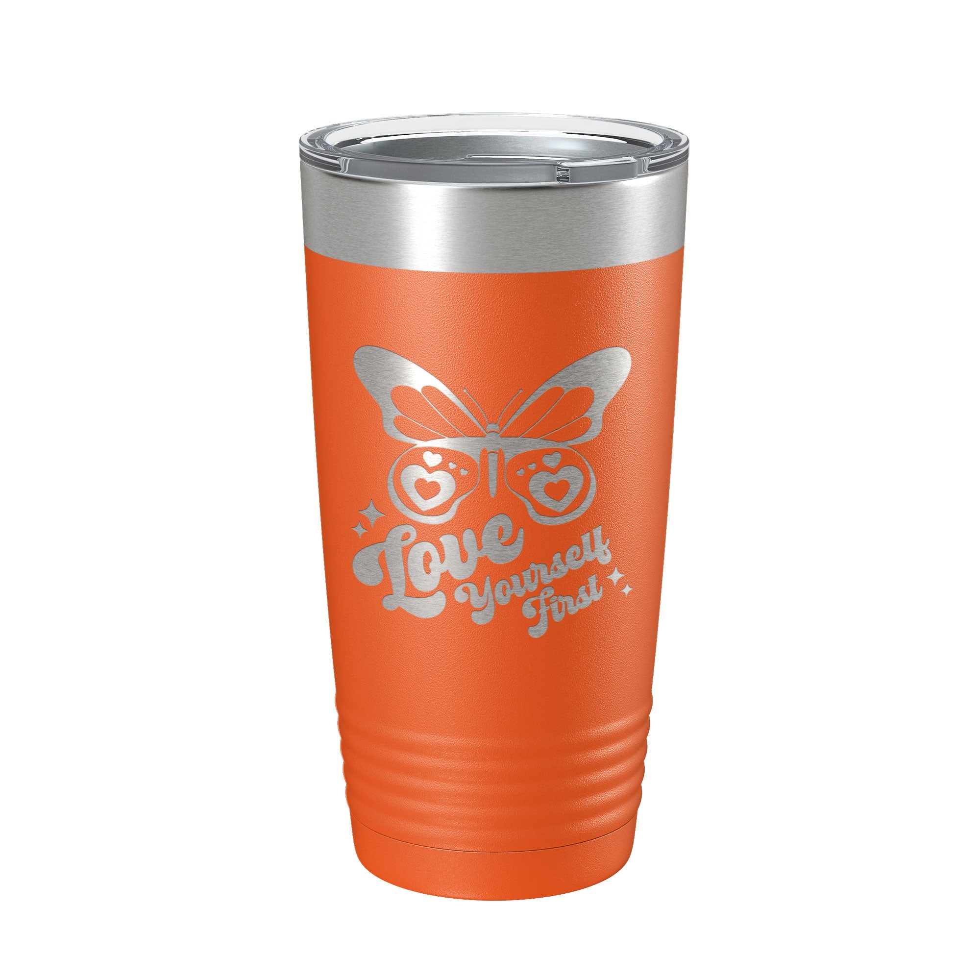 Love Yourself First Tumbler Galentine's Day Single Divorce Breakup Travel Mug Valentine's Gift Insulated Laser Engraved Coffee Cup 20 oz