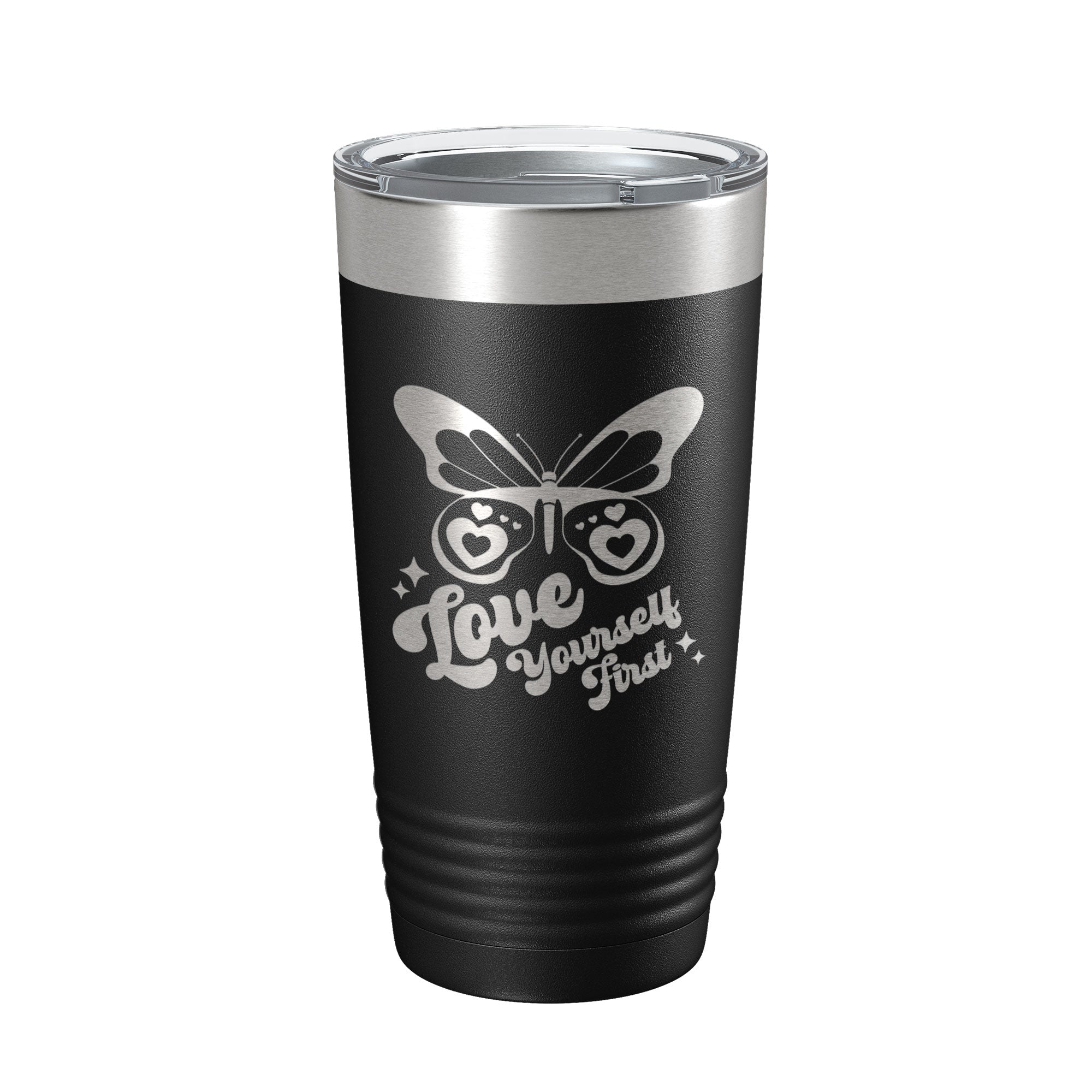 Love Yourself First Tumbler Galentine's Day Single Divorce Breakup Travel Mug Valentine's Gift Insulated Laser Engraved Coffee Cup 20 oz