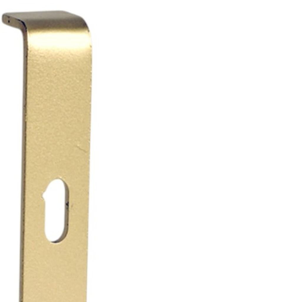 7" Set Of Two Gold Metal Wall Mounted Shelf Brackets-5