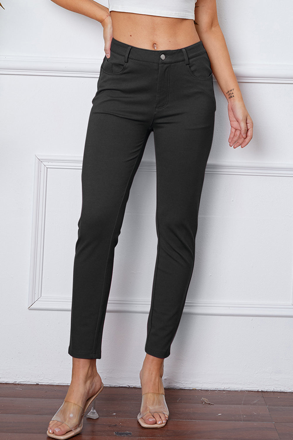 Basic Bae Full Size Stretchy Stitch Pants-10