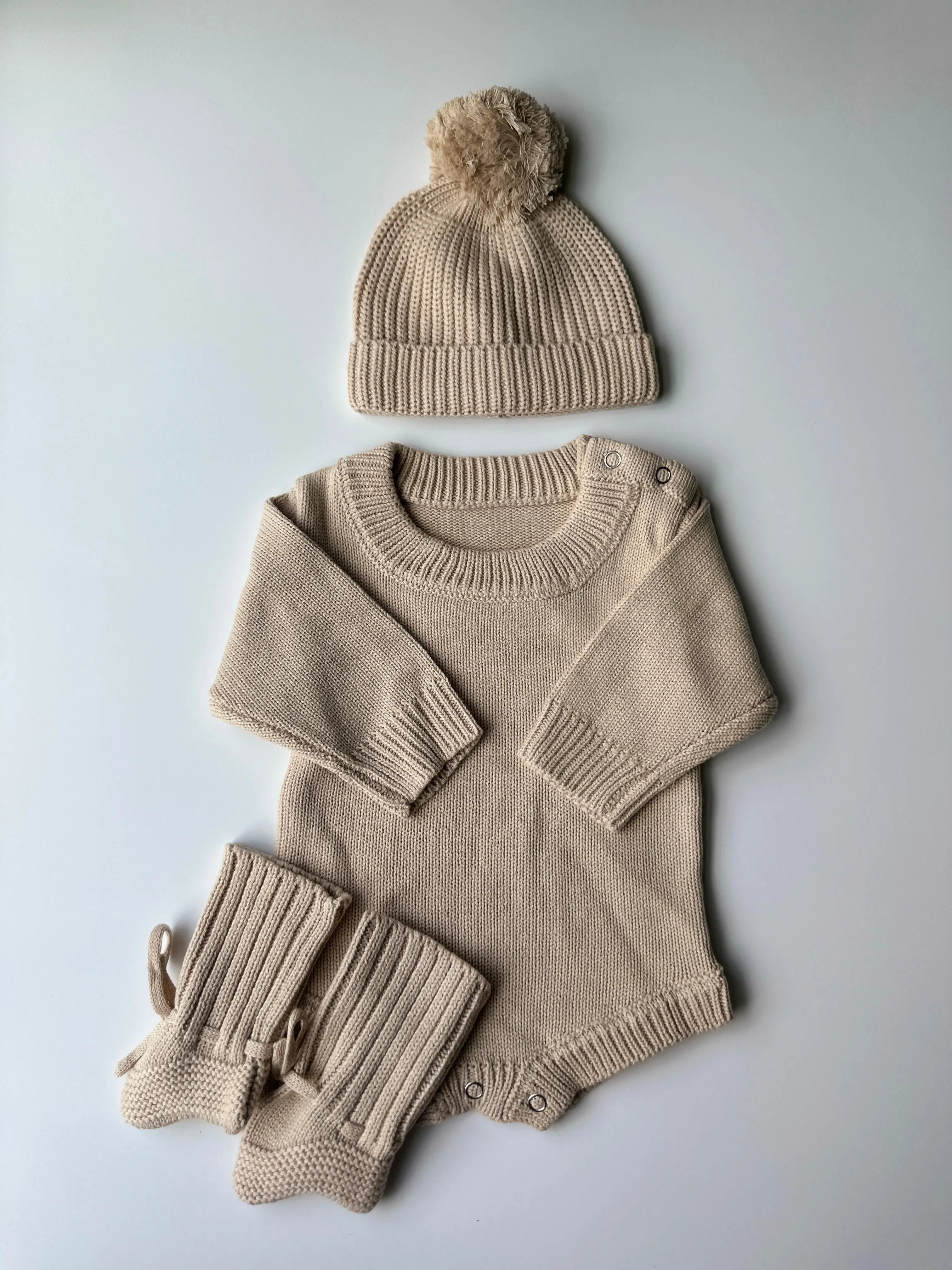 Baby Sweater Set with Hat & Booties – 0-3 months-5