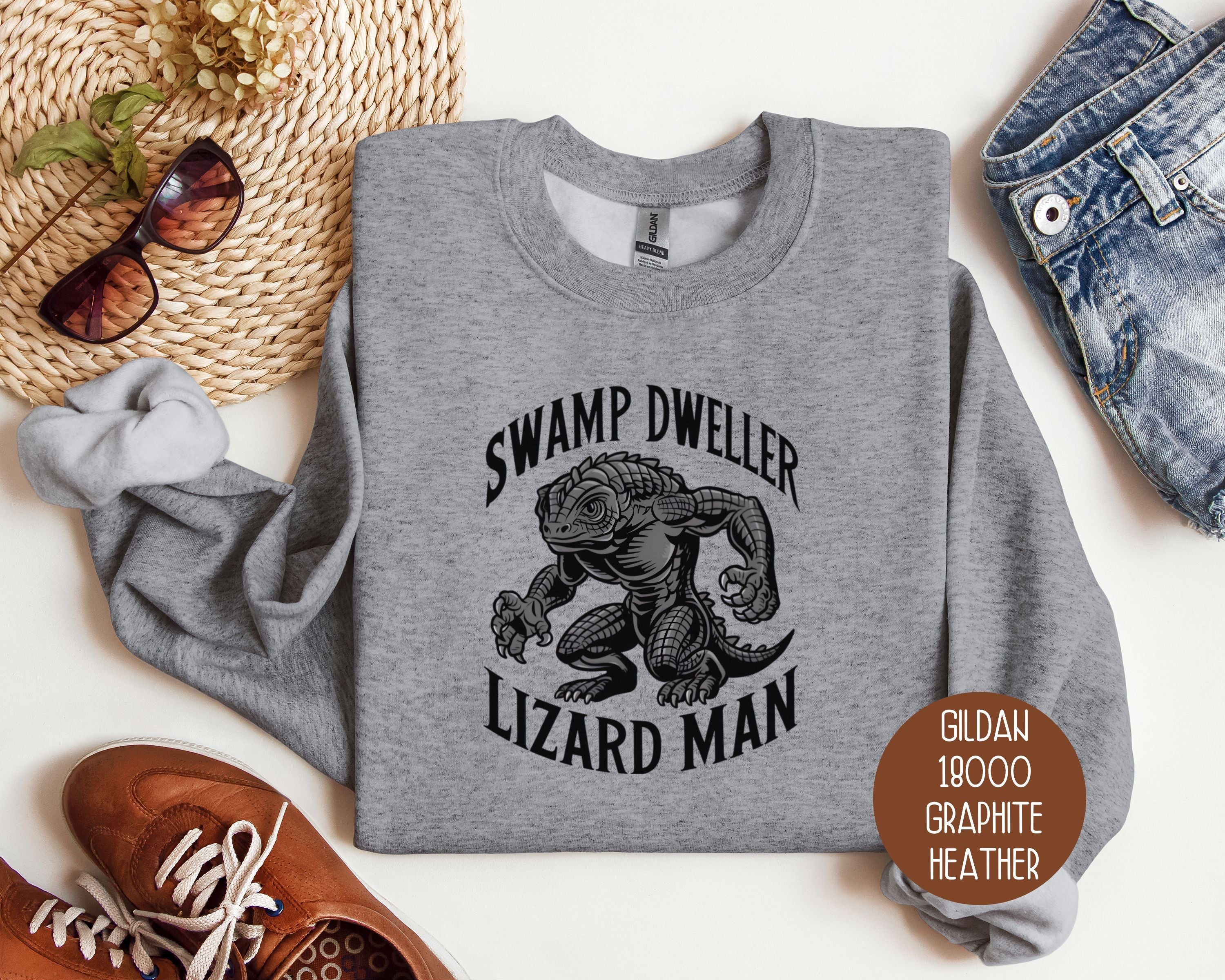 Swamp Dweller Lizard Man Sweatshirt-1
