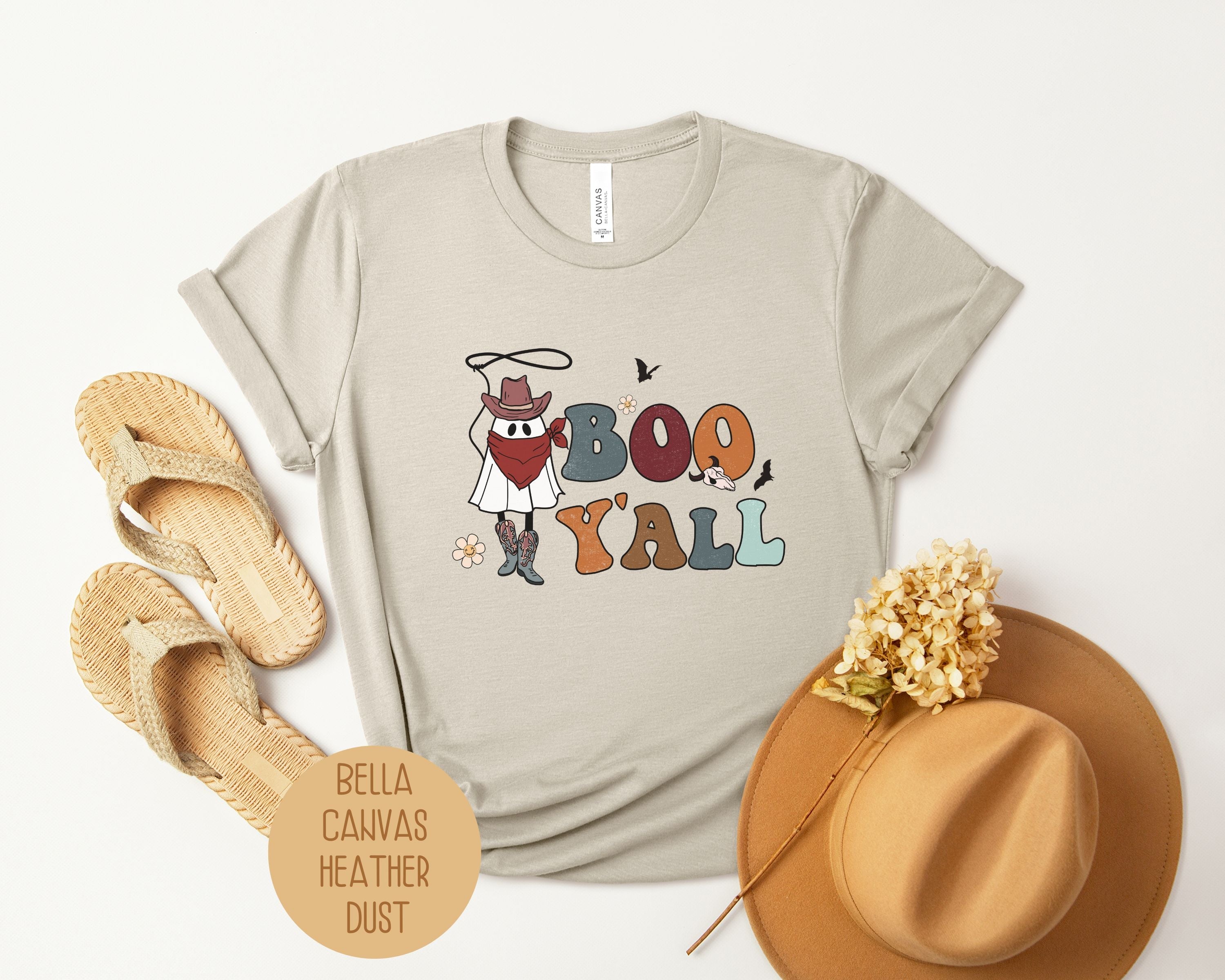 Boo Yall Ghost Cowboy Shirt-6