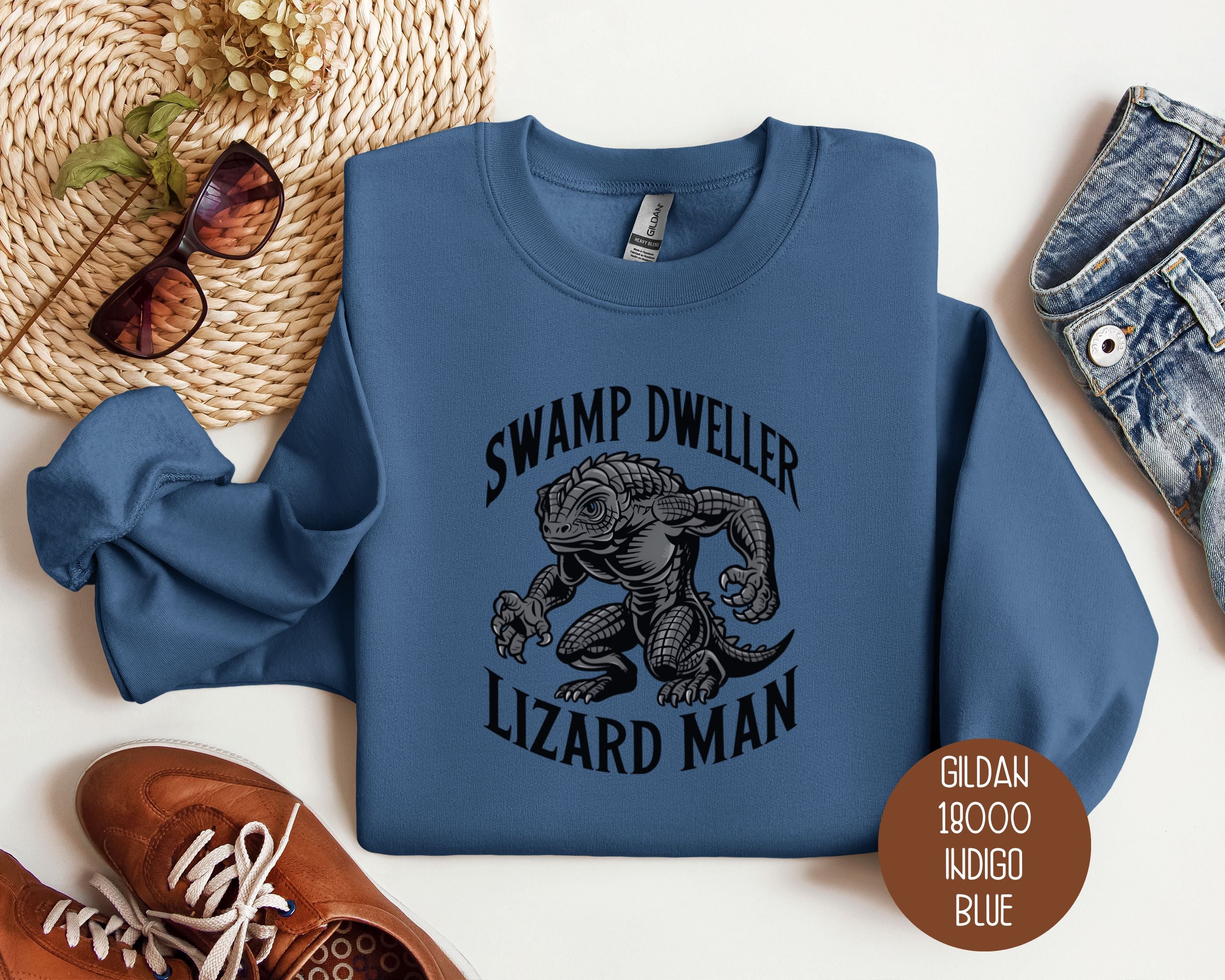 Swamp Dweller Lizard Man Sweatshirt-2