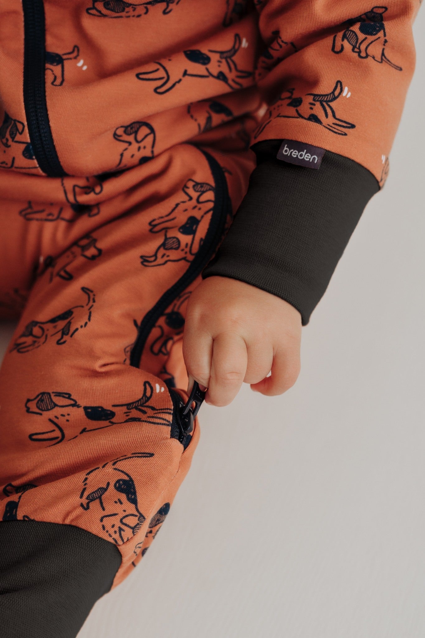 Merino wool baby romper MAJOR