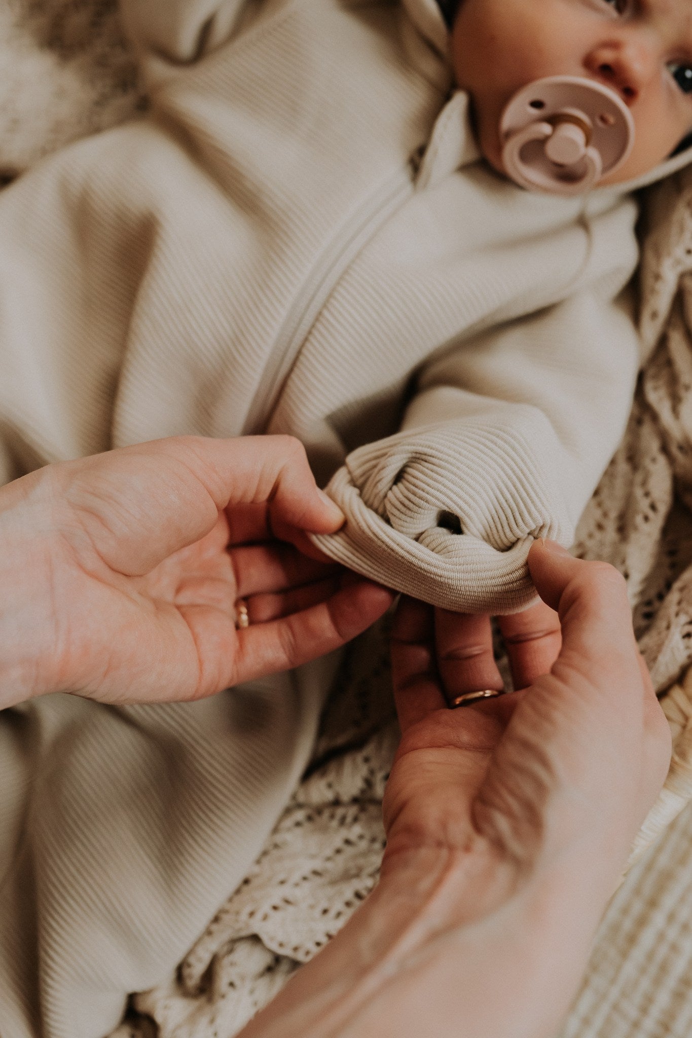 Merino wool baby romper MILO