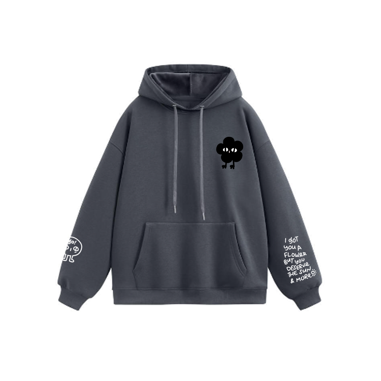 UKIUKI: Screenprinted thick hoodie
