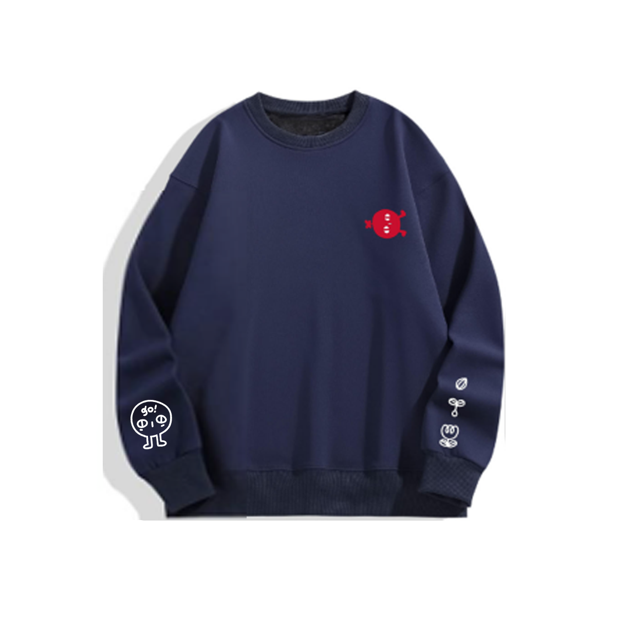 PANPAN: Embroidered long-sleeve thick sweater