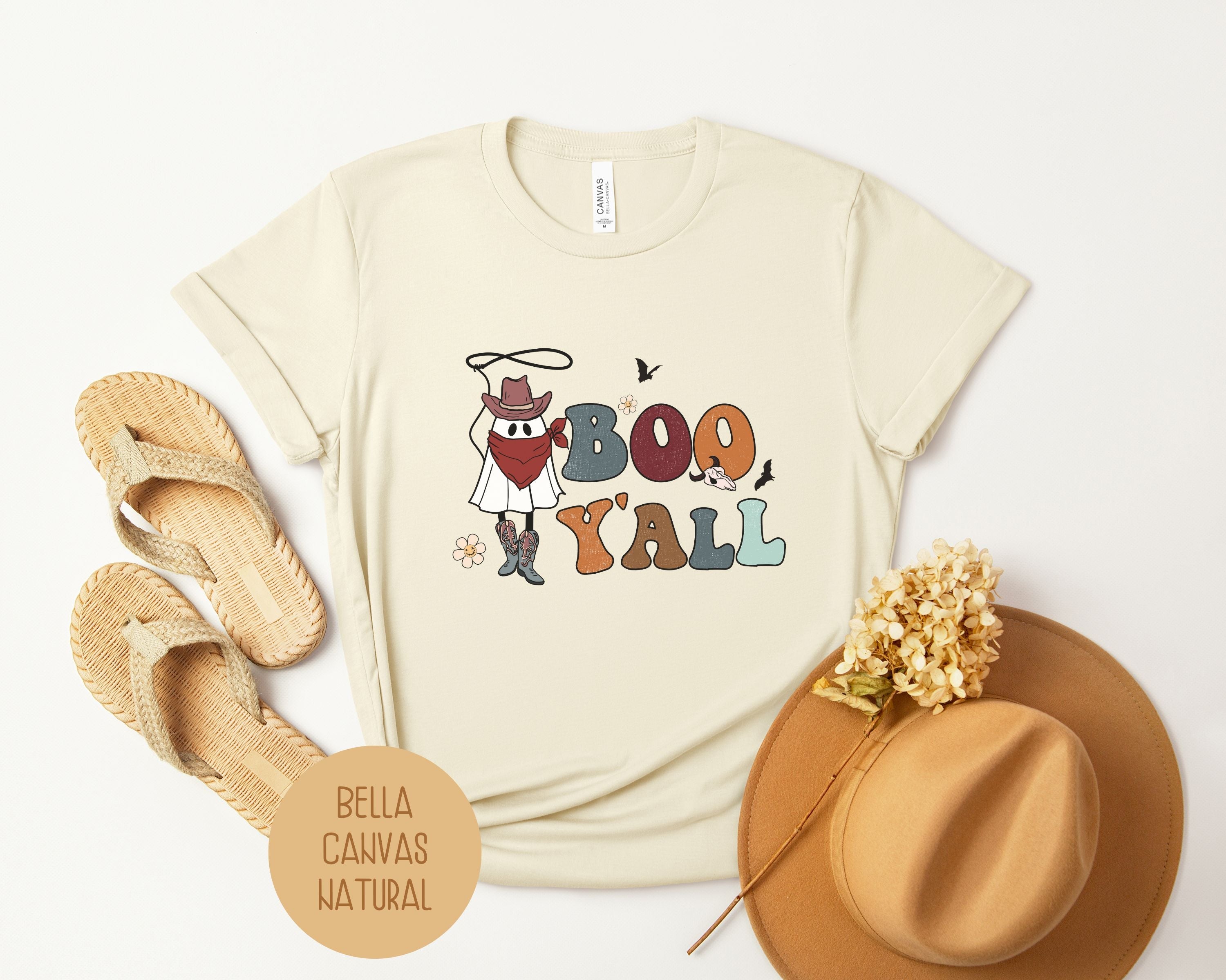 Boo Yall Ghost Cowboy Shirt-10