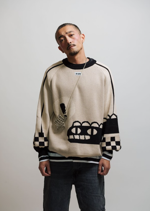 SNARP: Thick knit jacquard sweater