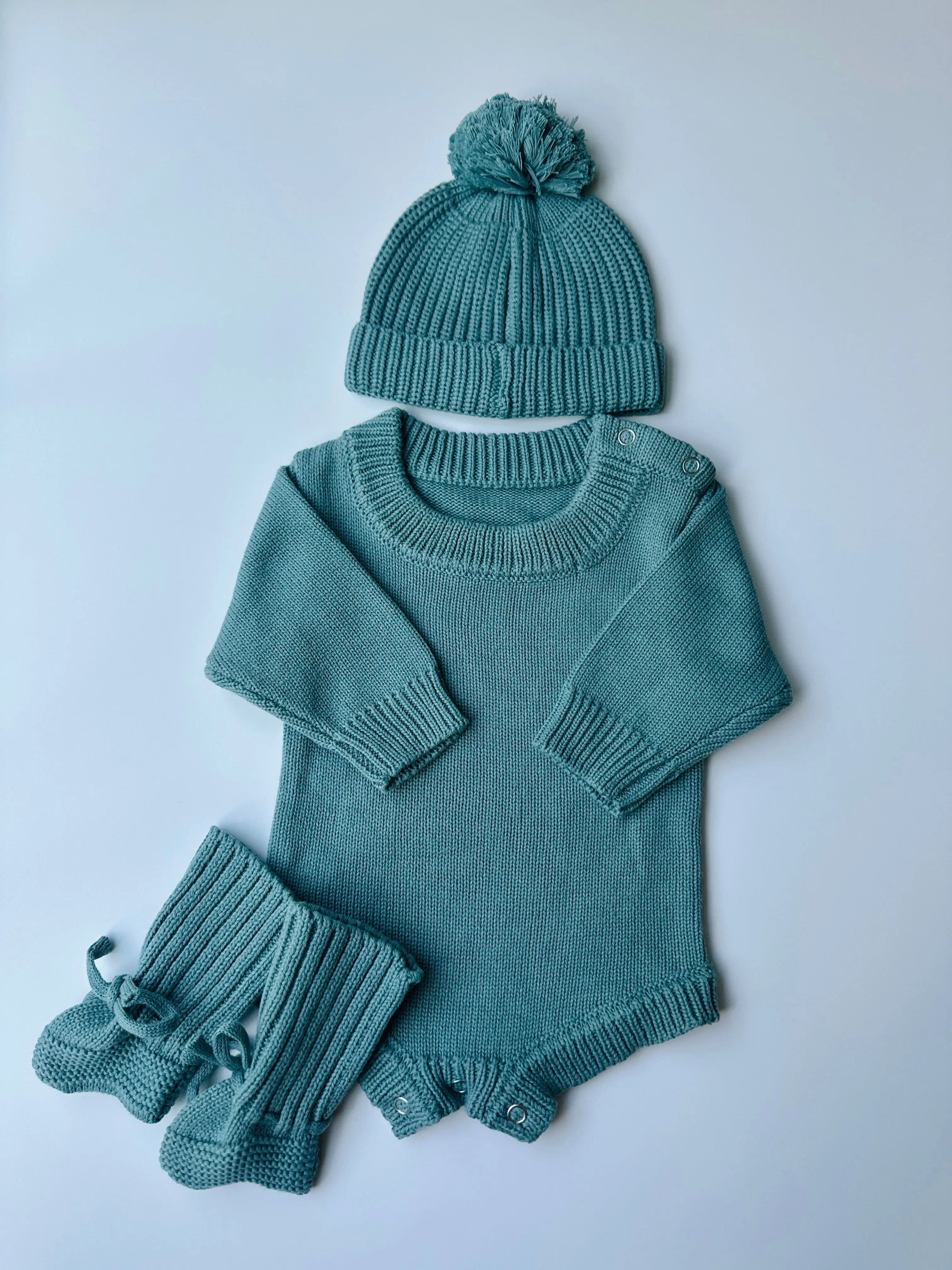 Baby Sweater Set with Hat & Booties – 0-3 months-7