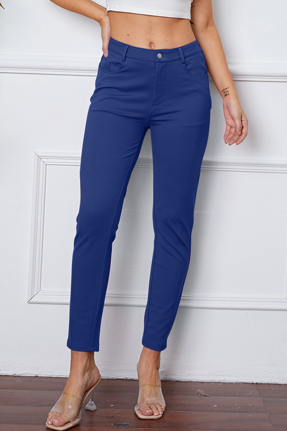 Basic Bae Full Size Stretchy Stitch Pants-8