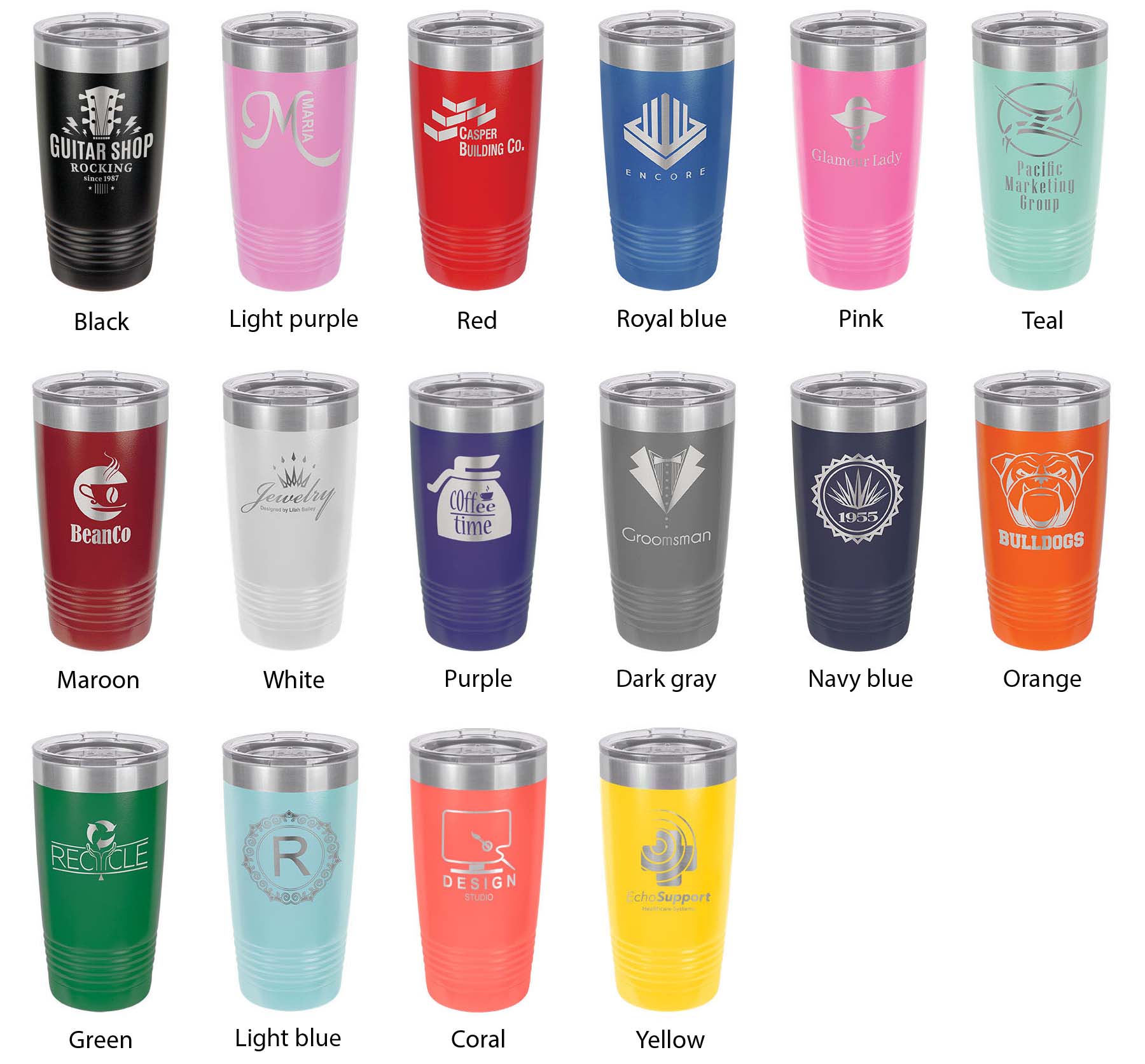 Banks Lake Map Tumbler Travel Mug Insulated Laser Engraved Coffee Cup Washington 20 oz