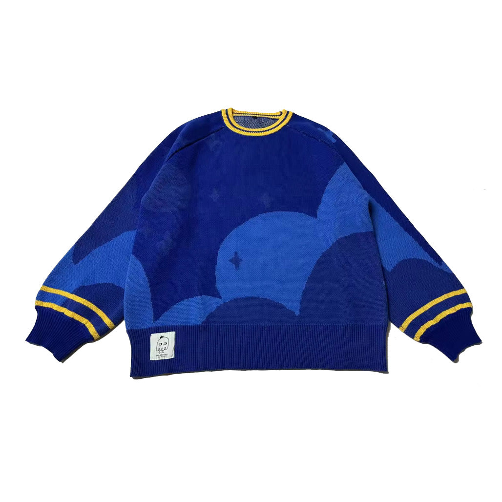 SORA: Thick knit jacquard sweater