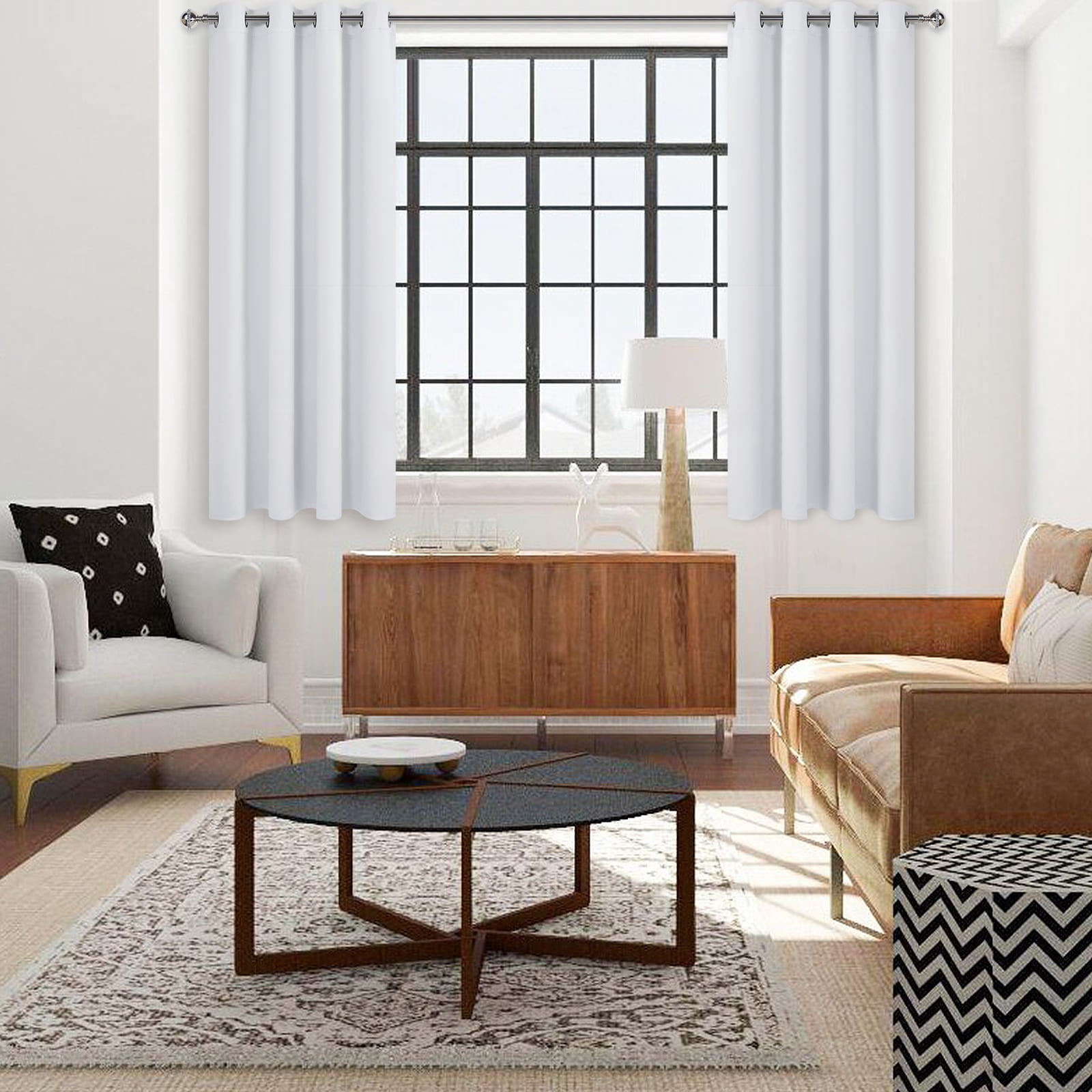 DWCN Grommet Blackout Curtains, Set of 2 Panels