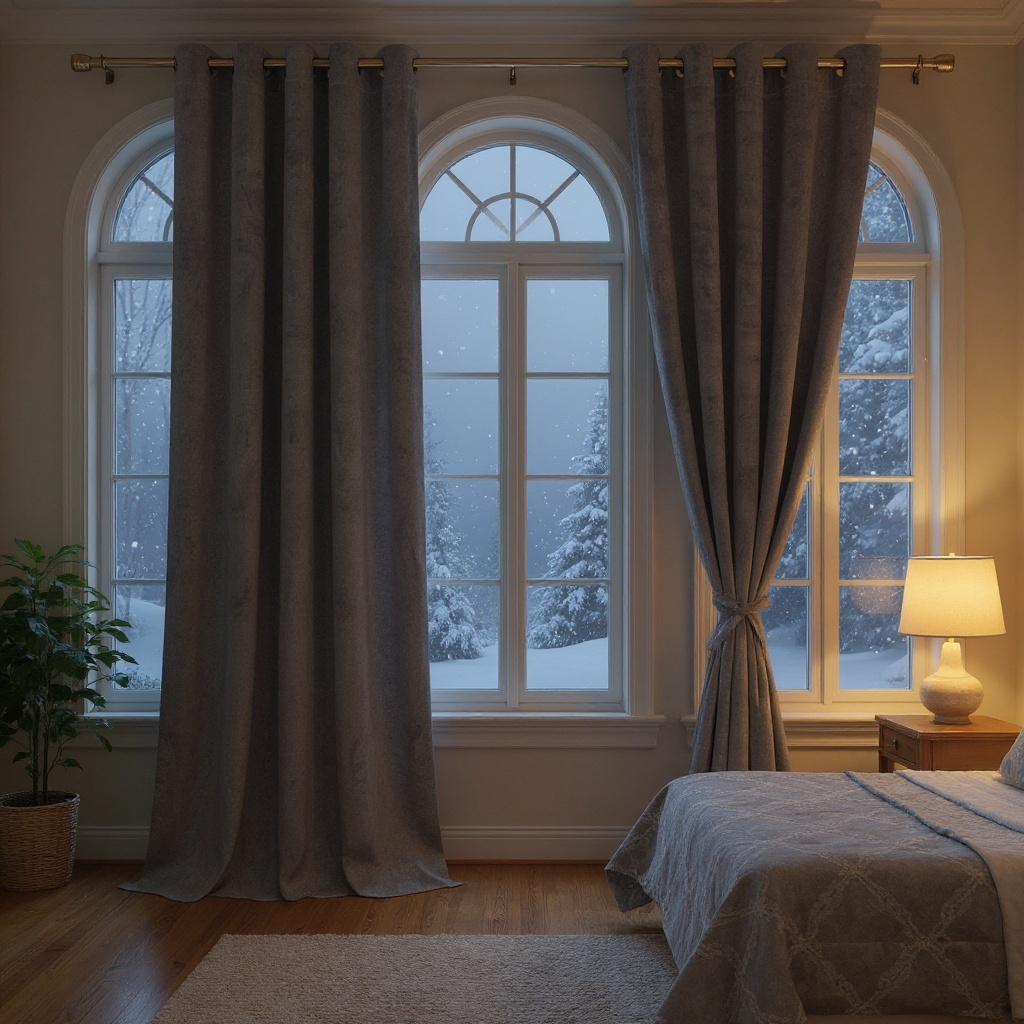 Custom Curtains: Velvet Blackout Curtains, Set of 2 Panels