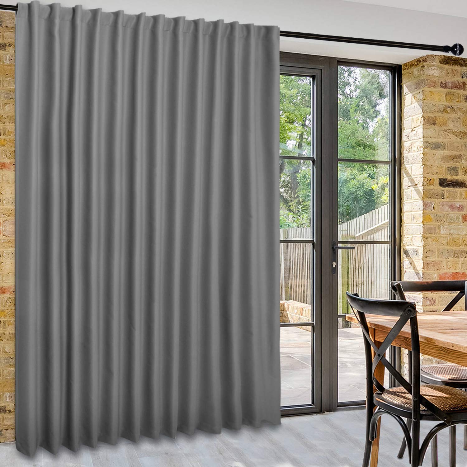 DWCN 1 Panel Wide Width Blackout Curtain, Room Divider Curtains