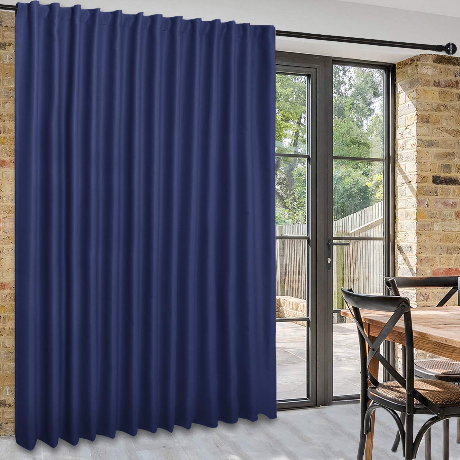 DWCN 1 Panel Wide Width Blackout Curtain, Room Divider Curtains