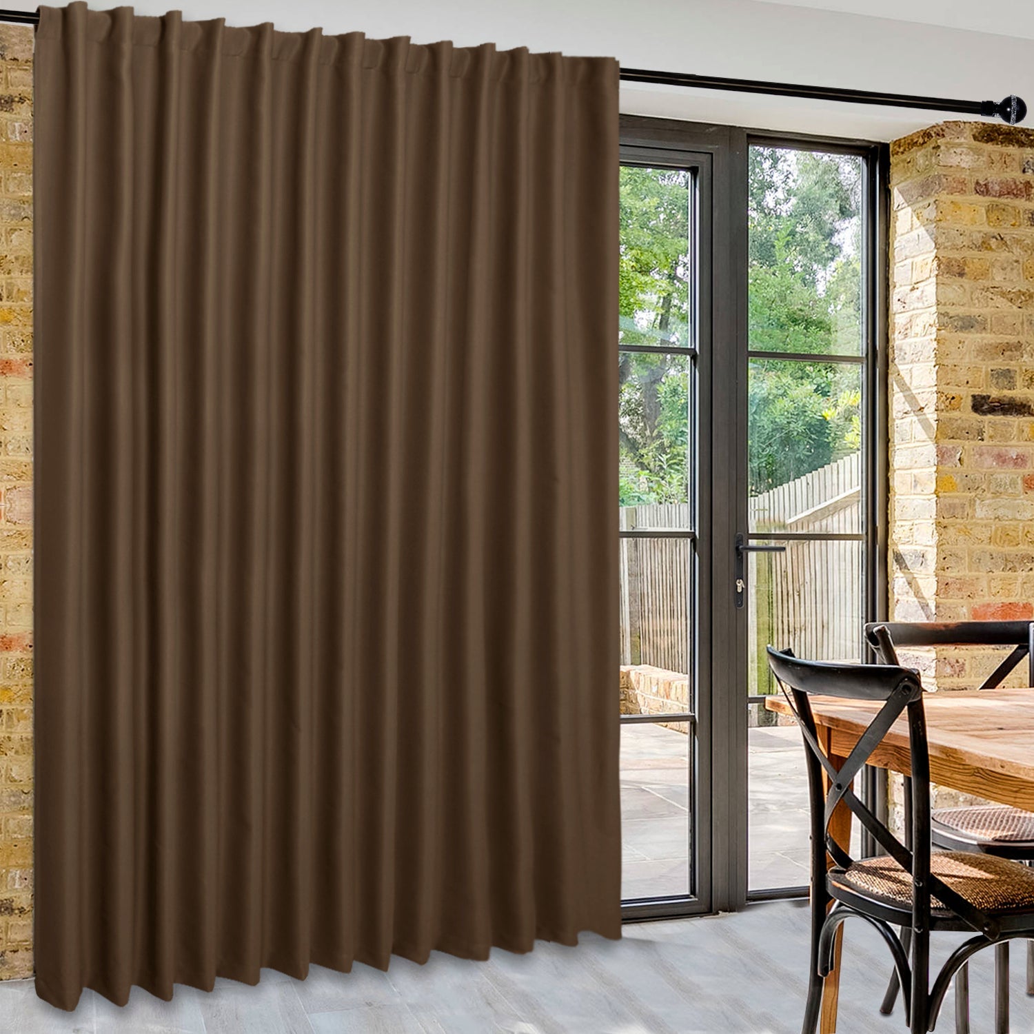 DWCN 1 Panel Wide Width Blackout Curtain, Room Divider Curtains