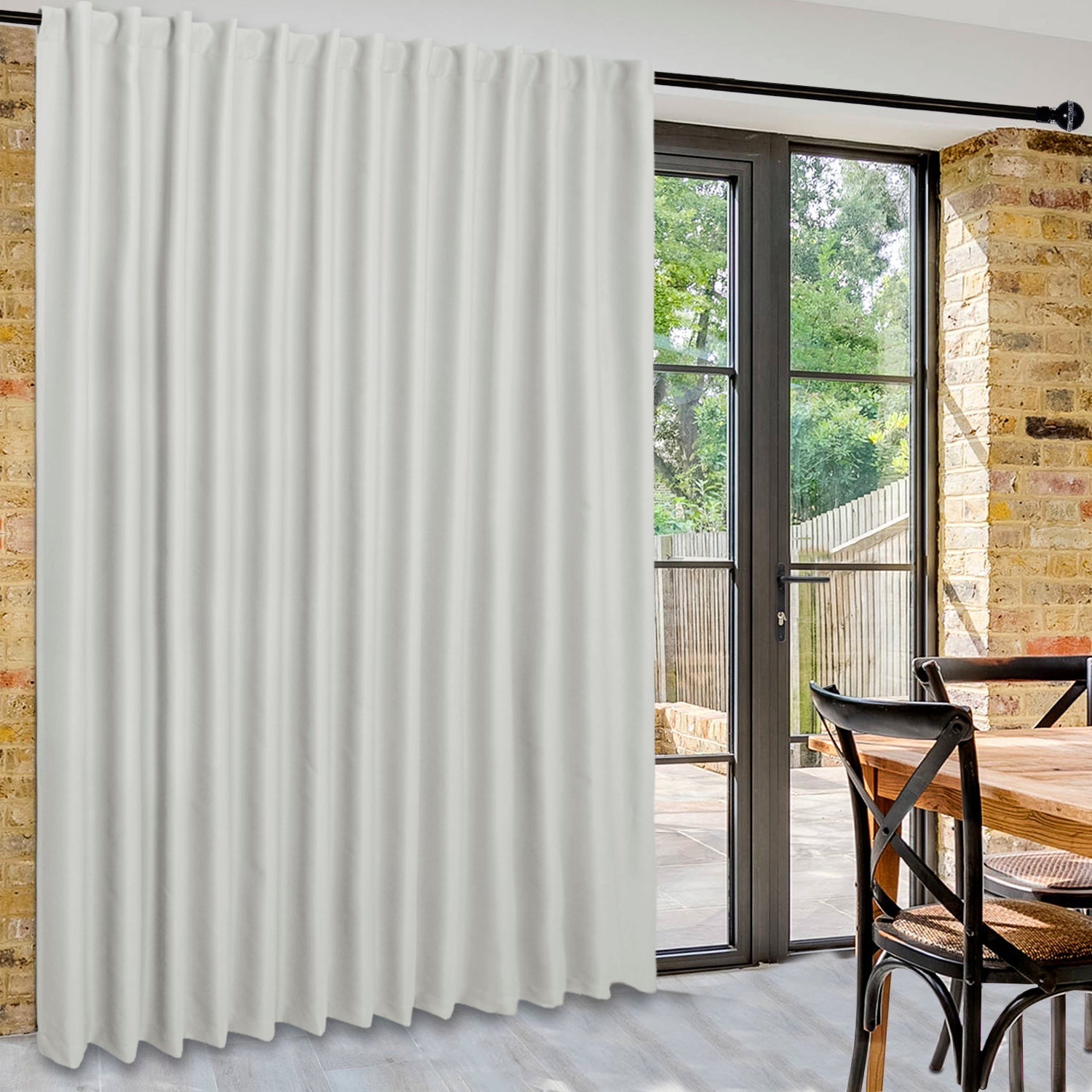 DWCN 1 Panel Wide Width Blackout Curtain, Room Divider Curtains