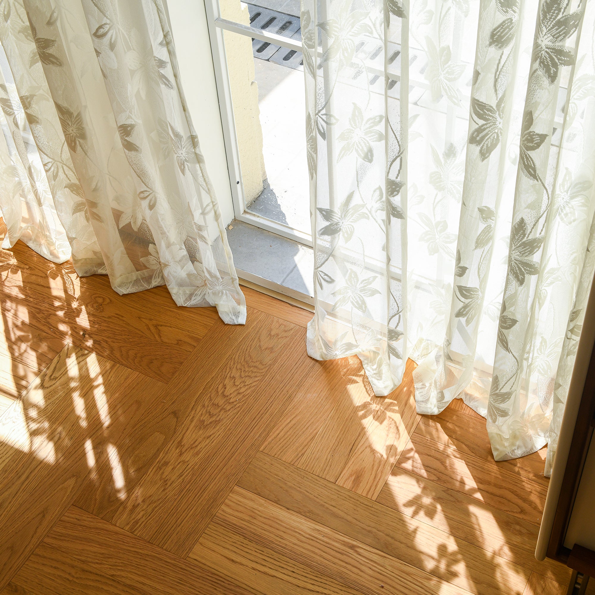 Custom Curtains: Semi-Sheer Lace Voile Curtains, Set of 2 Panels