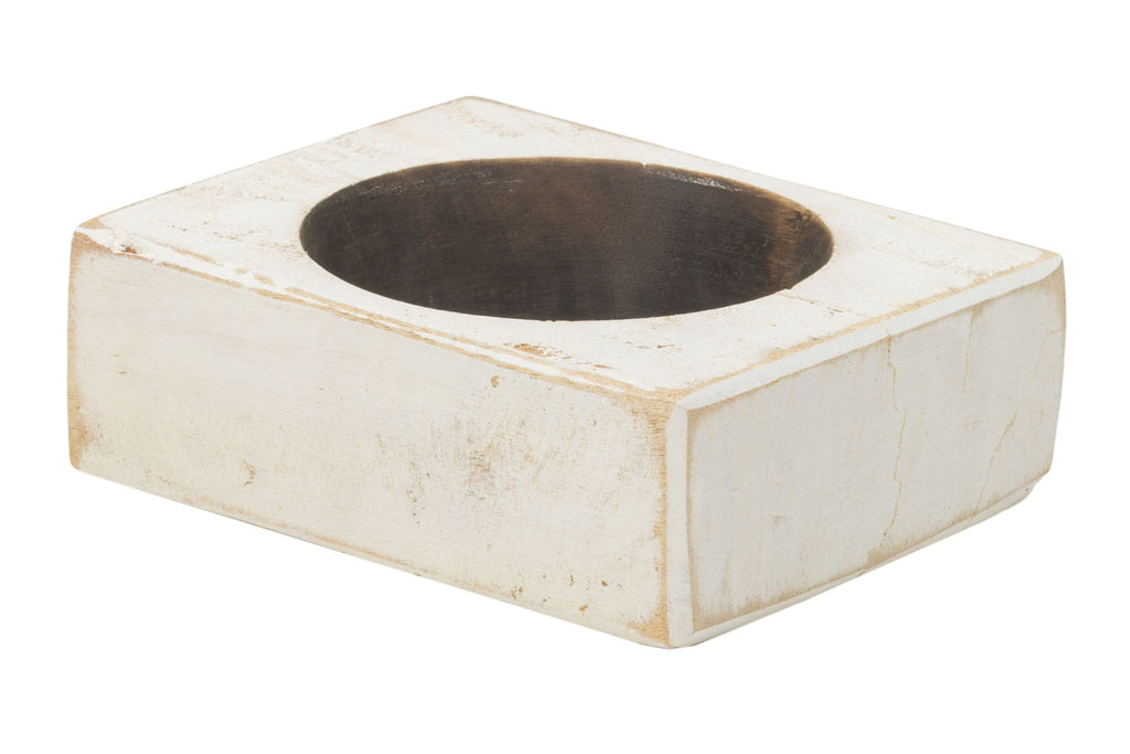 4" Wide Pillar Tabletop Pillar Candle Holder-1