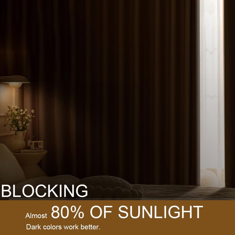 Custom Curtains: Velvet Blackout Curtains, Set of 2 Panels