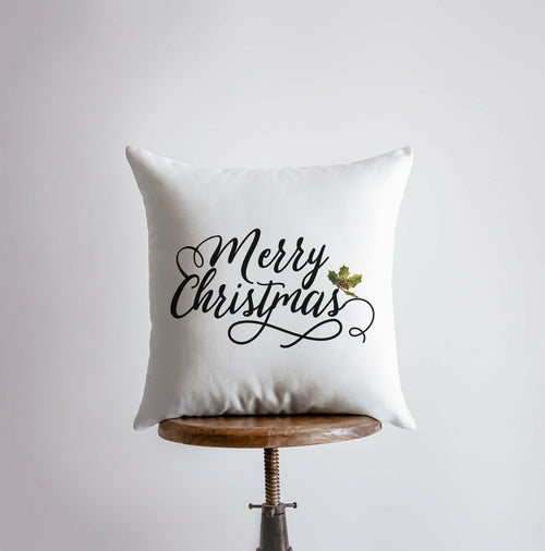 Merry Christmas Mistletoe Pillow