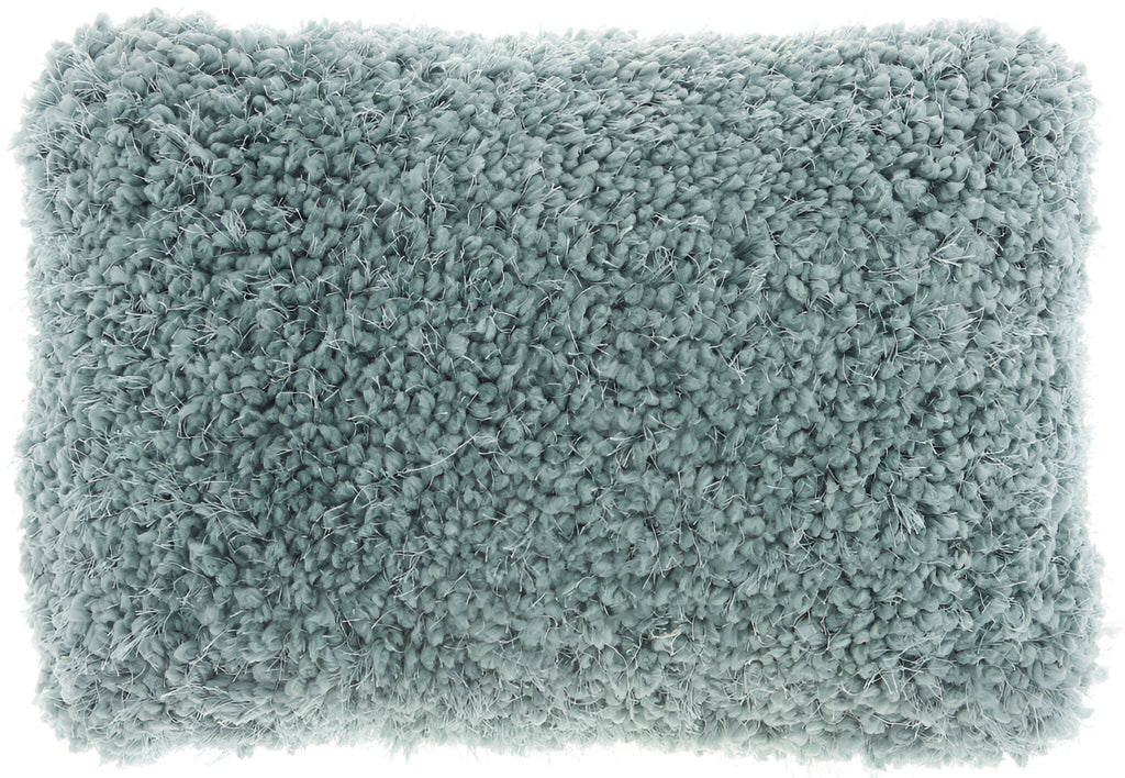 14" X 20" Celadon Shag Lumbar Throw Pillow-1