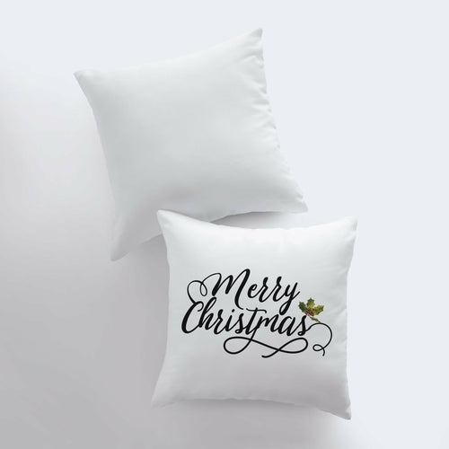 Merry Christmas Mistletoe Pillow