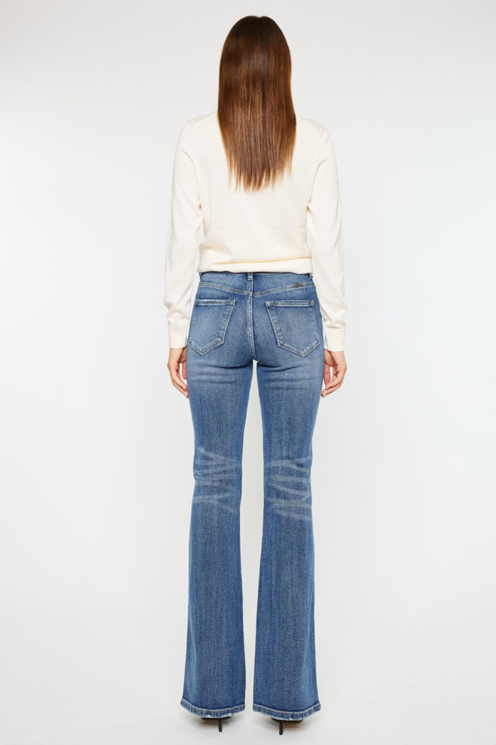 Kancan Cat's Whiskers High Waist Flare Jeans-2