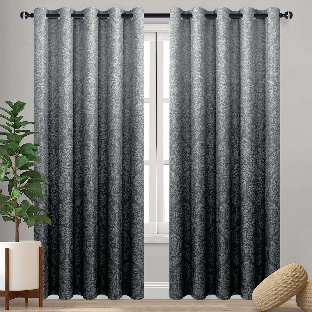 DWCN Ombre Blackout Curtains, Set of 2 Panels