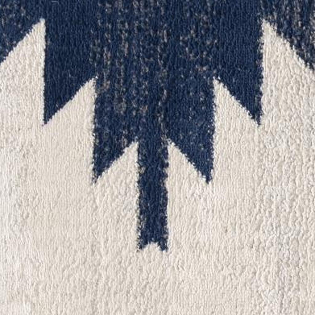 2' X 2' Blue Beige And Gray Southwestern Square Rug