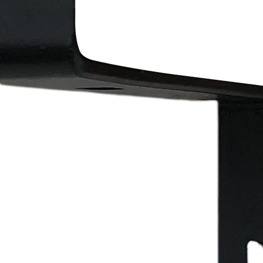7" Set Of Two Black Metal Wall Mounted Shelf Brackets-6