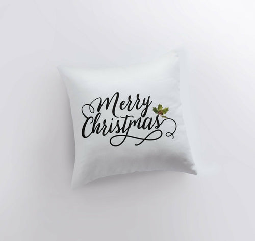Merry Christmas Mistletoe Pillow