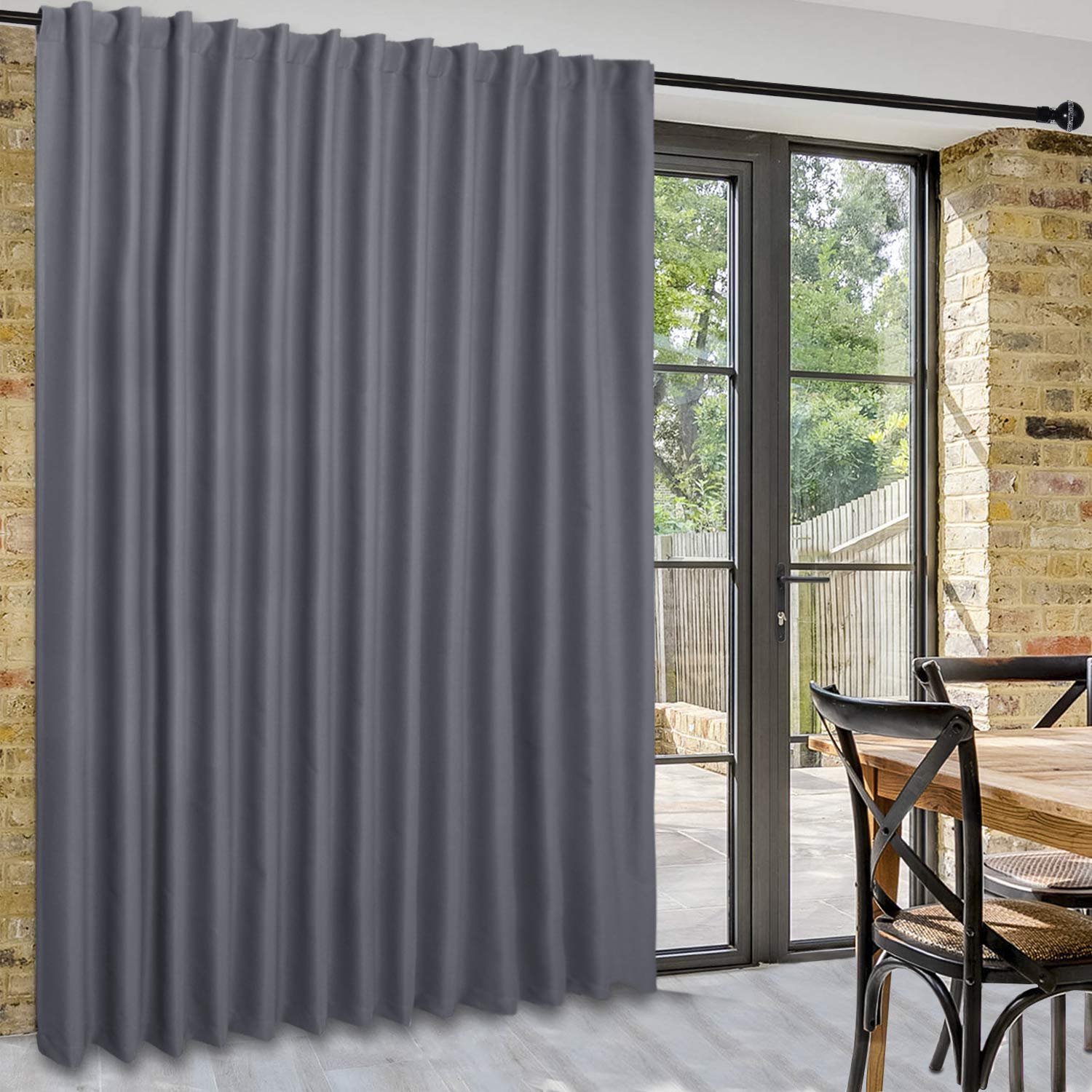 DWCN 1 Panel Wide Width Blackout Curtain, Room Divider Curtains