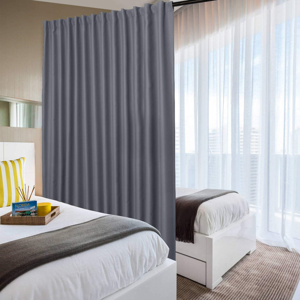 DWCN 1 Panel Wide Width Blackout Curtain, Room Divider Curtains