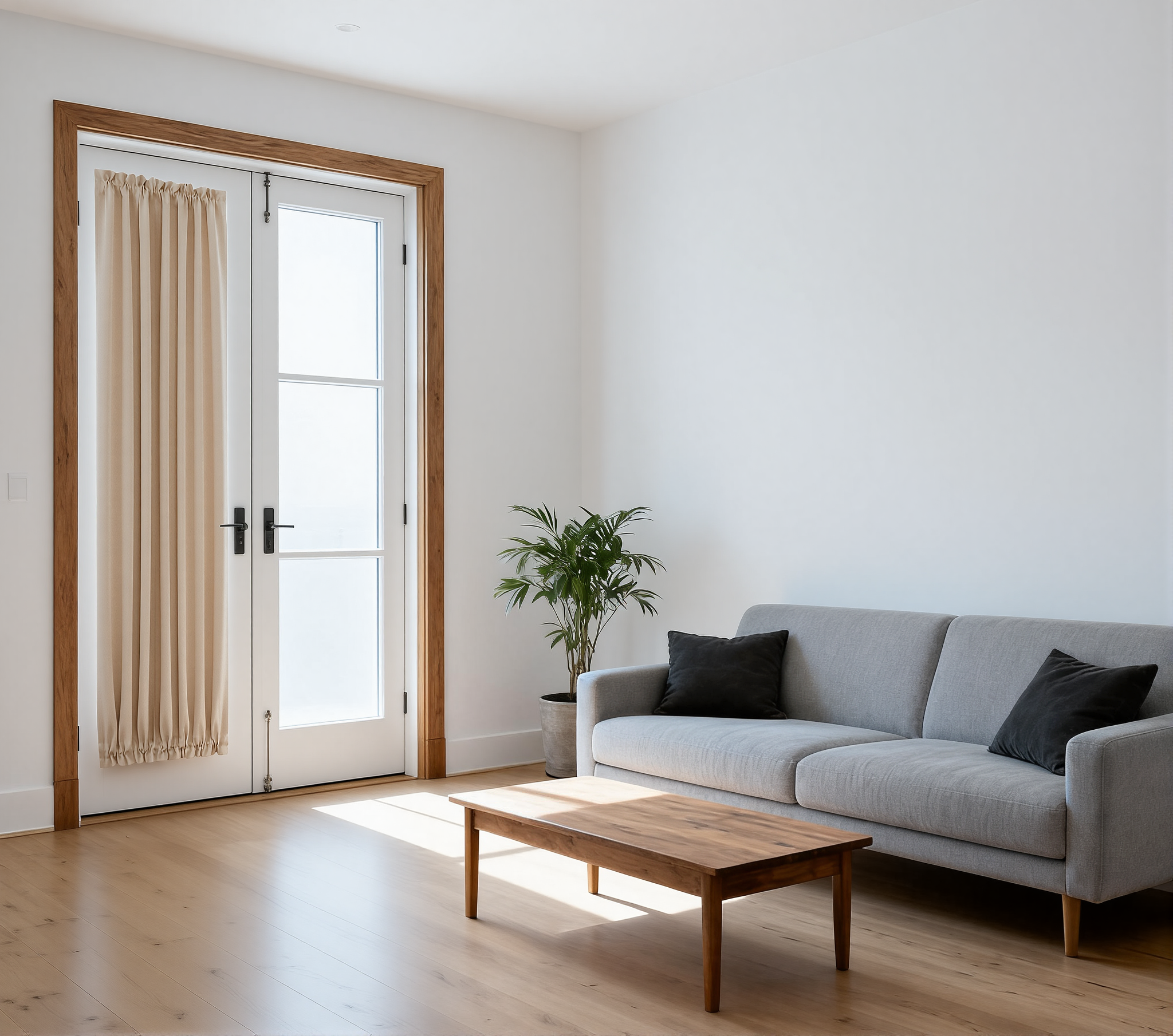 Custom Curtains: French Blackout Door Curtains, 1 Curtain Panel