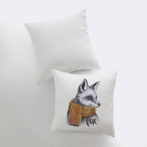 Fox Hipster | Pillow Cover | Fox Decor | Throw Pillow | Wilderness |