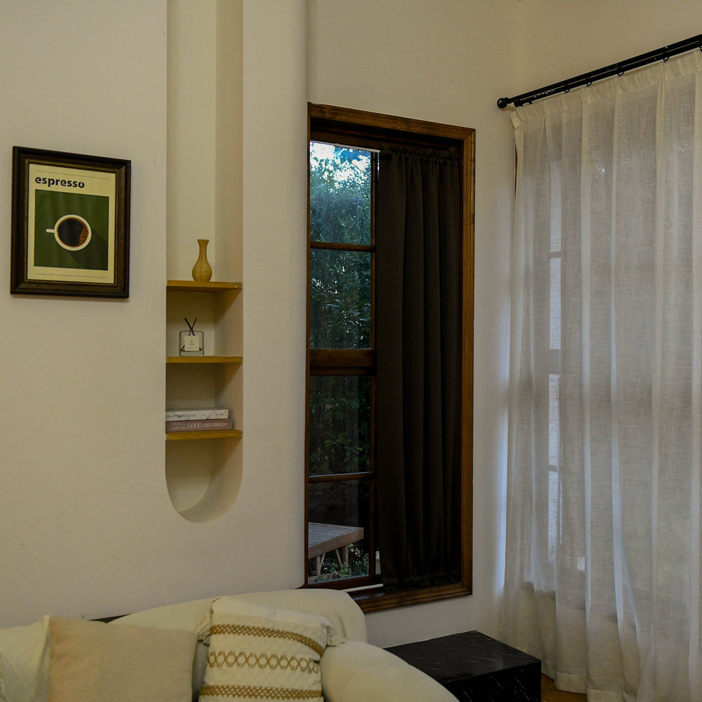 Custom Curtains: French Blackout Door Curtains, 1 Curtain Panel