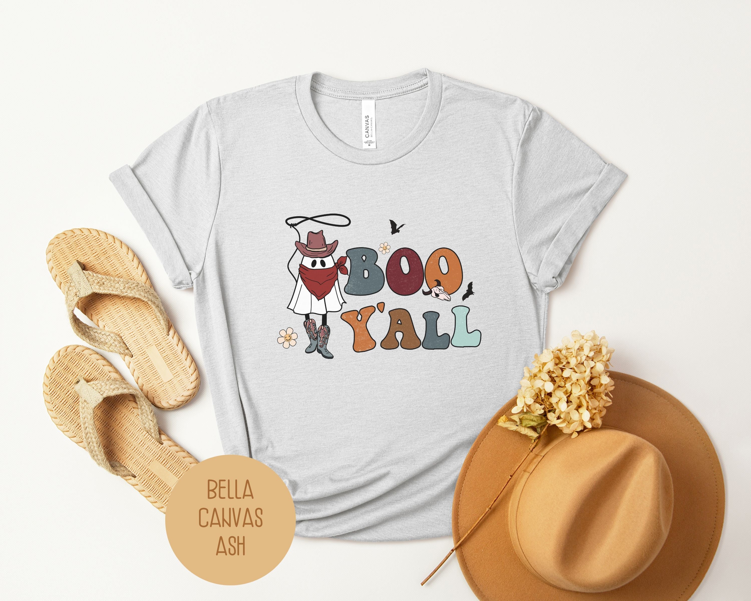 Boo Yall Ghost Cowboy Shirt-2