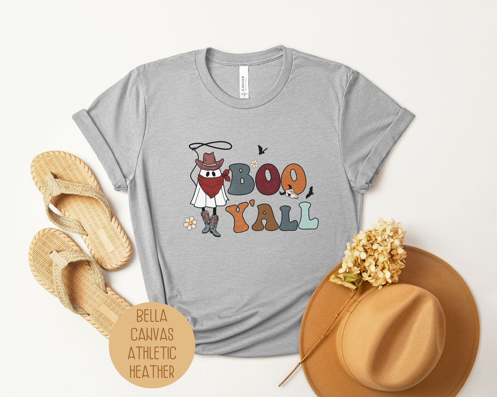 Boo Yall Ghost Cowboy Shirt-3