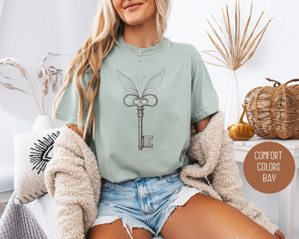 Fairy Key Comfort Colors Shirt-0