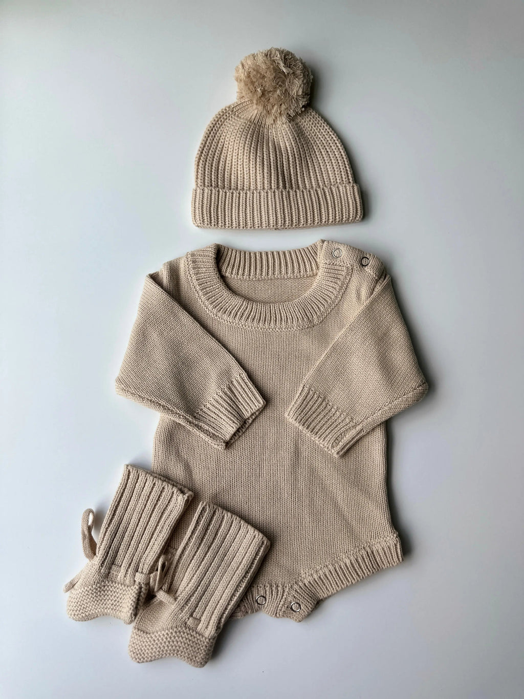 Baby Sweater Set with Hat & Booties – 0-3 months-5