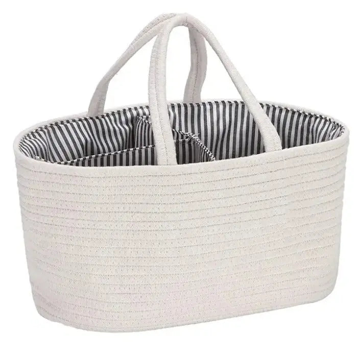 Diaper Caddy Organizer - Cream/Off White-0