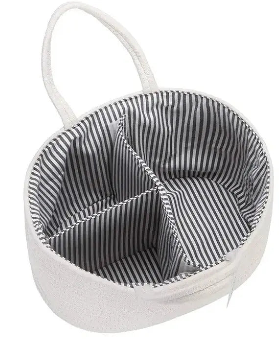 Diaper Caddy Organizer - Cream/Off White-1