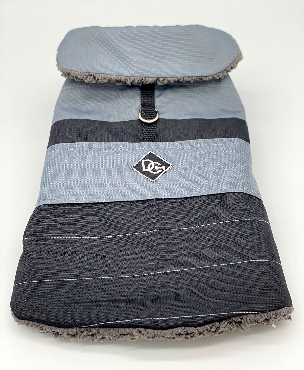 DoggieCoutureNY Water Resistant Gray & Black Coat