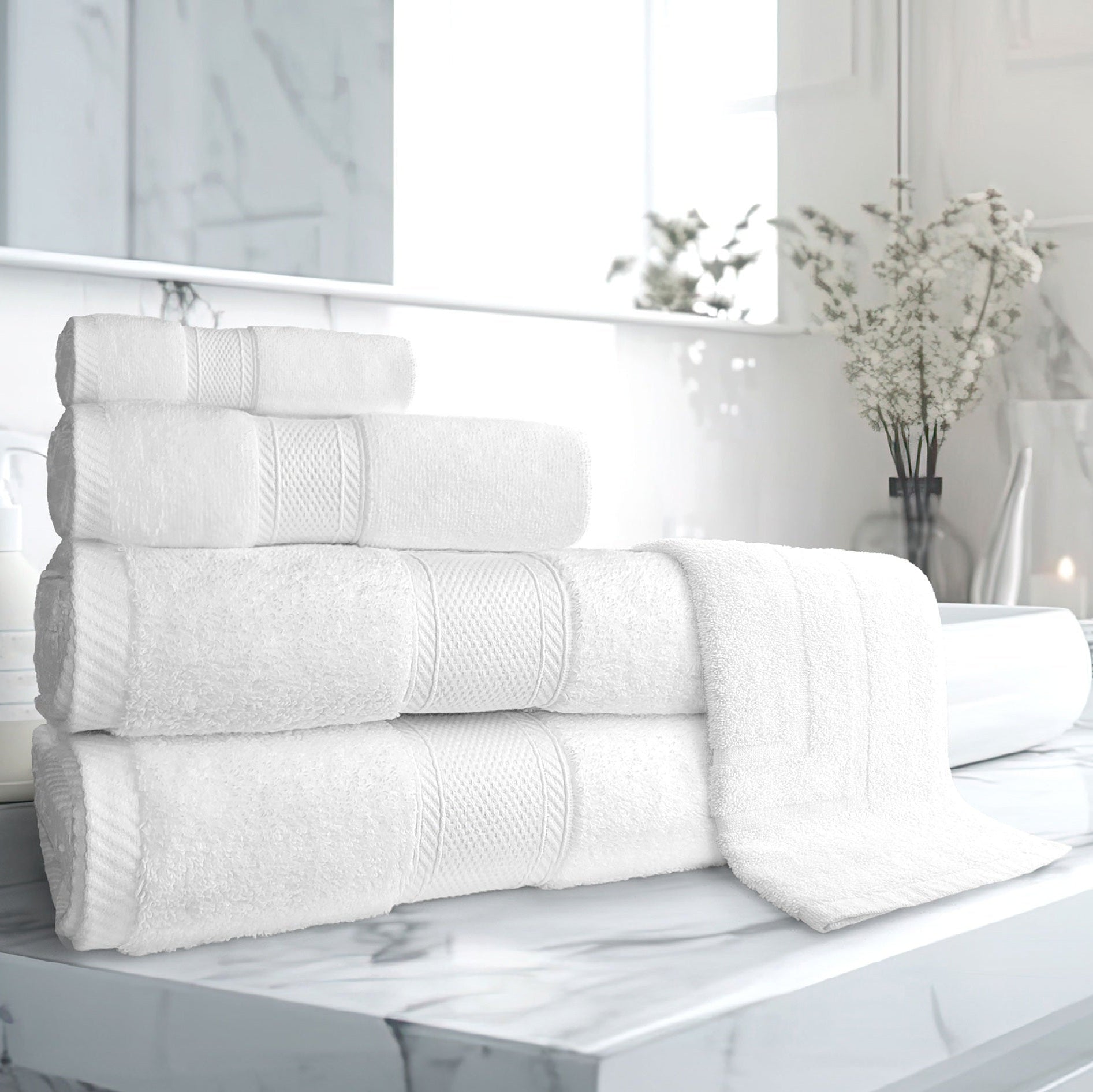 GMM Collection 100% Zero Twist Cotton Towels
